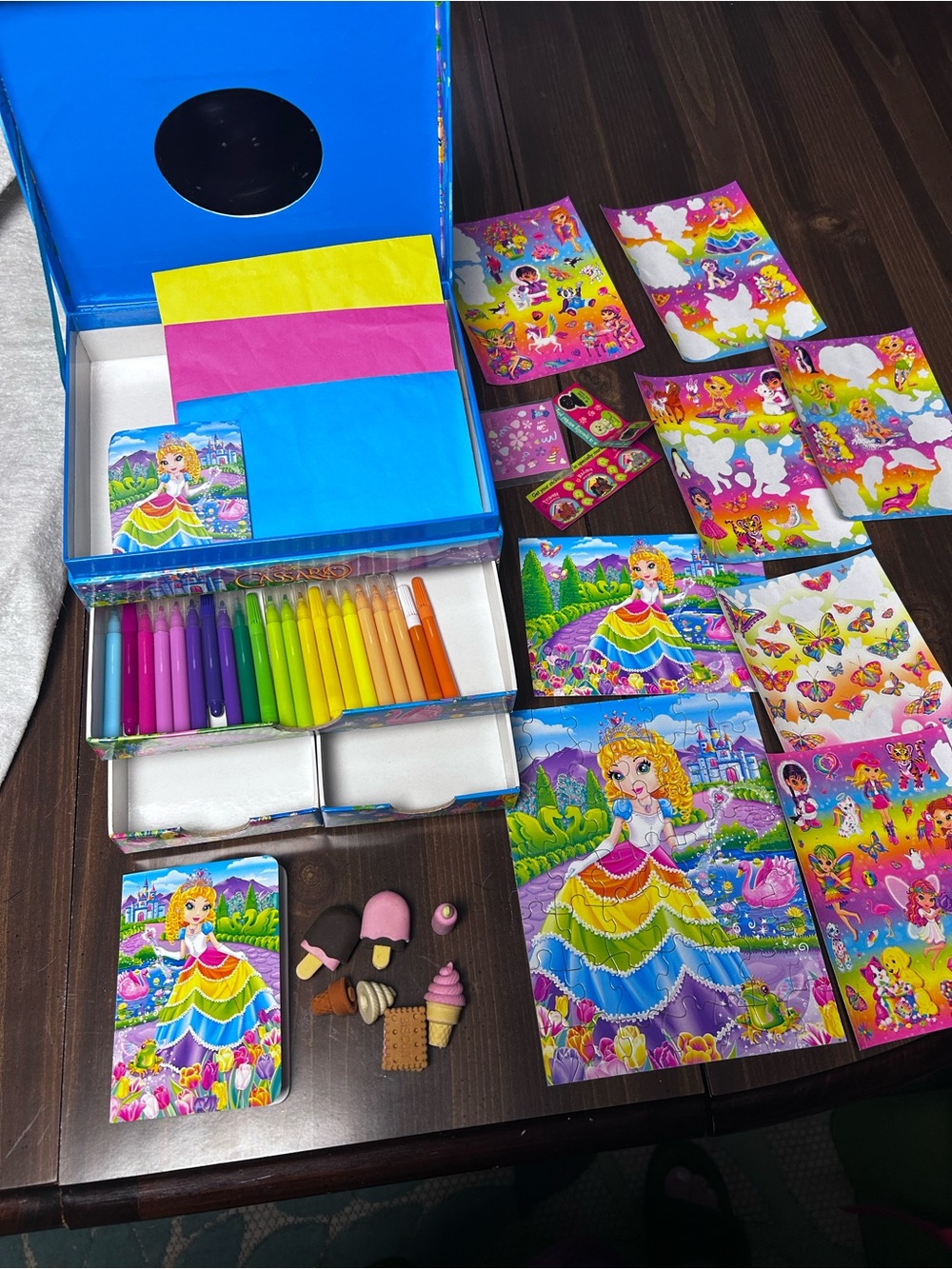 Lisa Frank Princess Cassandra Vintage Jewelry Craft Stationary Box